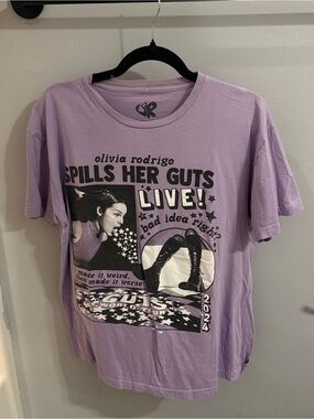 Olivia Rodrigo Lavender Logo Cotton Tee